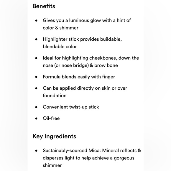 Florence by Mills Self-Reflecting Highlighter Stick - Self-Worth NWT - Picture 3 of 8